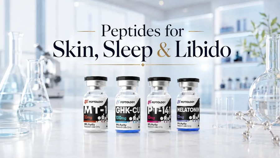 Peptide für Haut, Schlaf und Libido: der vollständige Kategorie-Leitfaden
