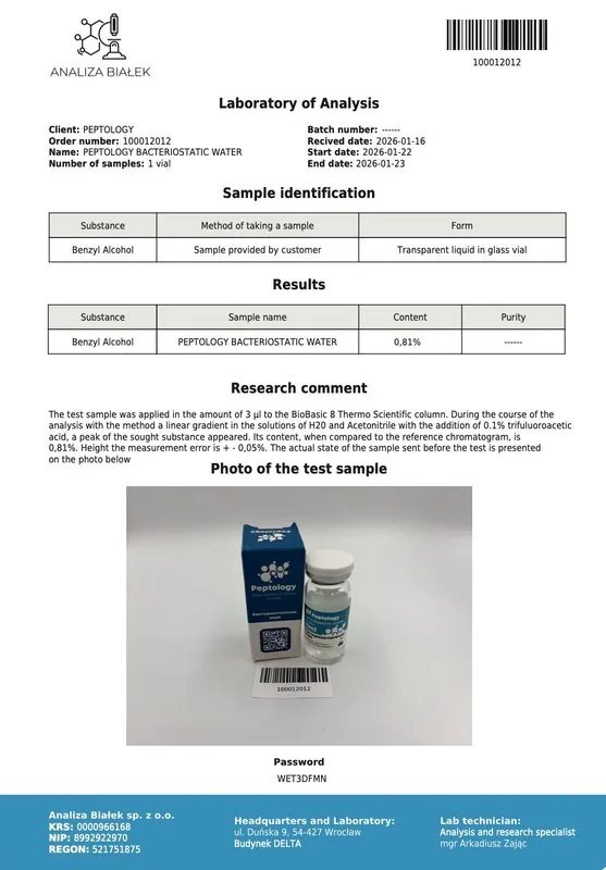 Bakteriostatisches Wasser (Bacteriostatic Water) – 10 ml – Bild 2