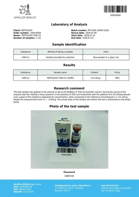 GHK-Cu 100 mg – Kupfertripeptid (Gly-His-Lys) für die Laborforschung – Bild 2
