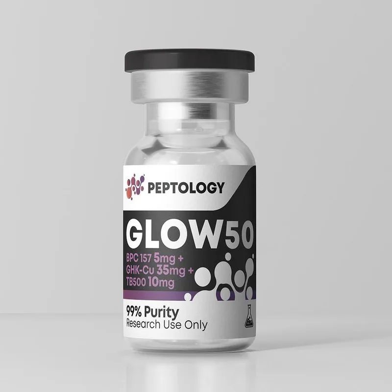 GLOW50 – Peptidformel (BPC-157 + GHK-Cu + TB-500) für die Forschung
