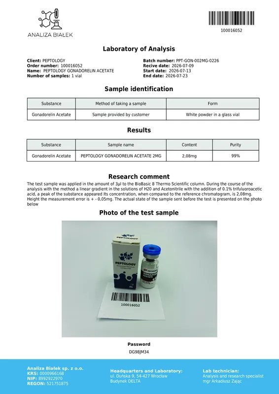 Gonadorelin 2 mg – GnRH-Agonist für die Laborforschung – Bild 2